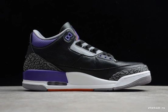 Black 3 Court Air Jordan Purple CT8532-050 CT8532-050 Retro 1103